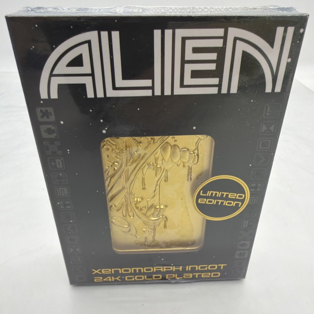Alien 24k Gold Plated Xenomorph Limited Edition Ingot 1979 Worldwide W. Stand